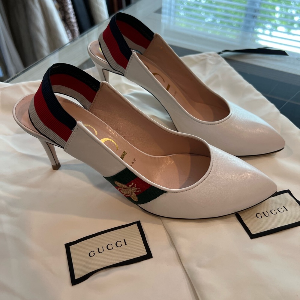 Gucci white shoes. Size 38.5